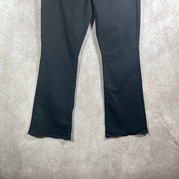 American Eagle Kick Boot Jeans Womens 12 Black Denim Stretch Mid Rise Everyday - Picture 3 of 14